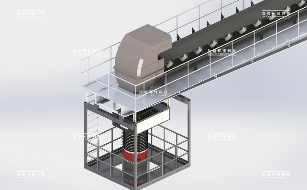 港口砂石骨料裝船散裝機(jī)伸縮溜筒
